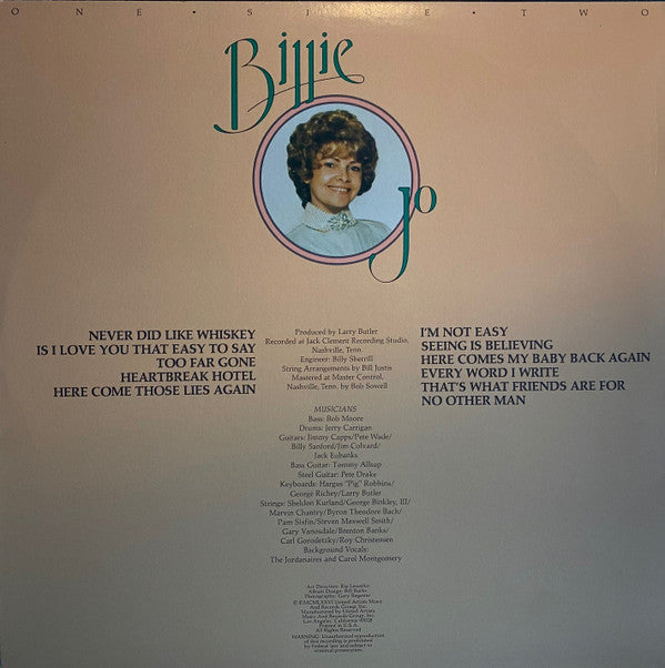 Billie Jo Spears - I'm Not Easy - LP