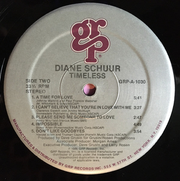 Diane Schuur - Timeless - LP