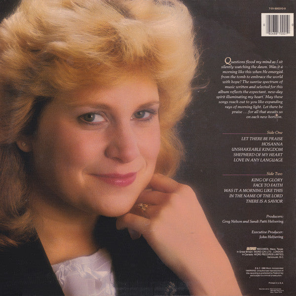 Sandi Patti* - Morning Like This - LP