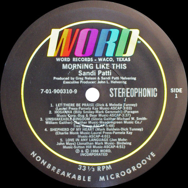 Sandi Patti* - Morning Like This - LP
