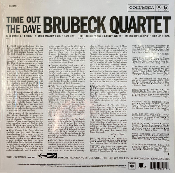 The Dave Brubeck Quartet - Time Out - LP