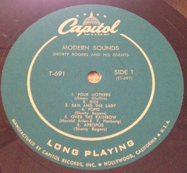 Gene Norman Presents Gerry Mulligan And His Tentette*, Shorty Rogers And His Giants - Modern Sounds - LP