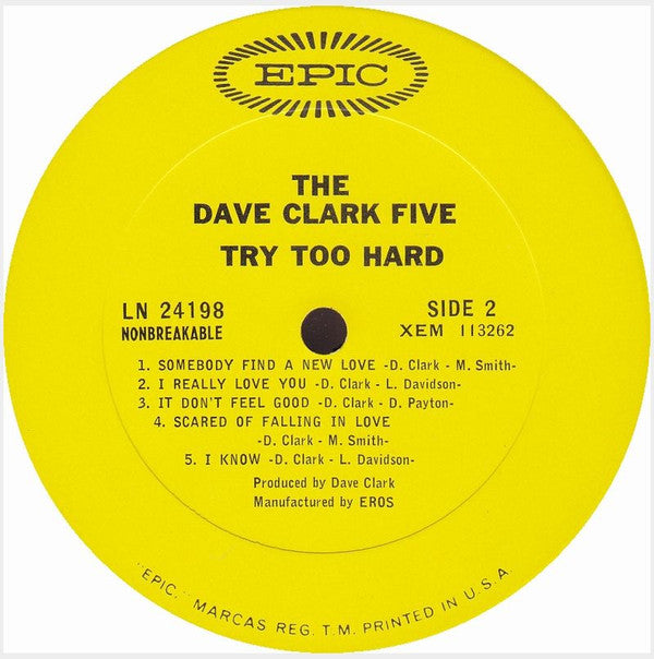 The Dave Clark Five - Try Too Hard - LP