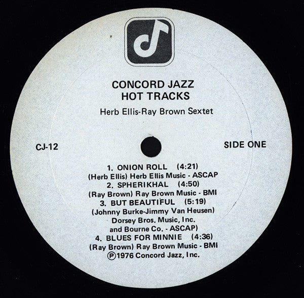Herb Ellis-Ray Brown Sextet Featuring Harry "Sweets" Edison*, Jake Hanna, Plas Johnson, Mike Melvoin - Hot Tracks - LP