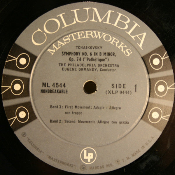 The Philadelphia Orchestra, Eugene Ormandy - Tchaikovsky* - Symphony No. 6 In B Minor ("Pathétique") - LP