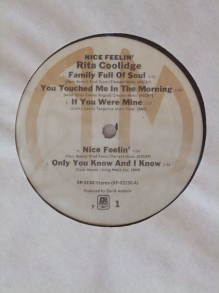 Rita Coolidge - Nice Feelin' - LP