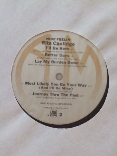 Rita Coolidge - Nice Feelin' - LP