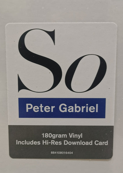 Peter Gabriel - So - LP