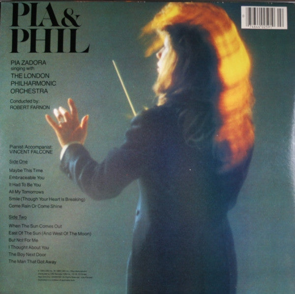 Pia Zadora With The The London Philharmonic Orchestra* - Pia & Phil - LP