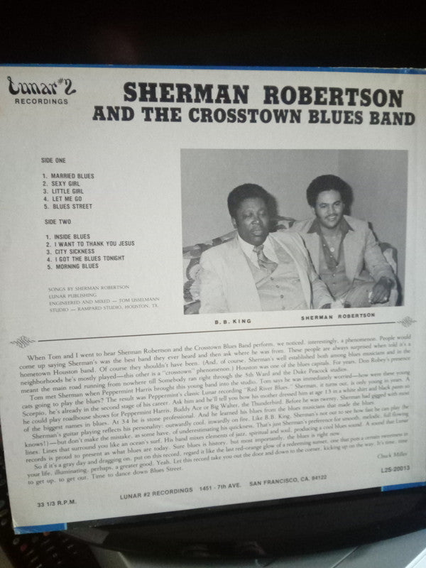 Sherman Robertson And The Crosstown Blues Band* - Married Blues - LP