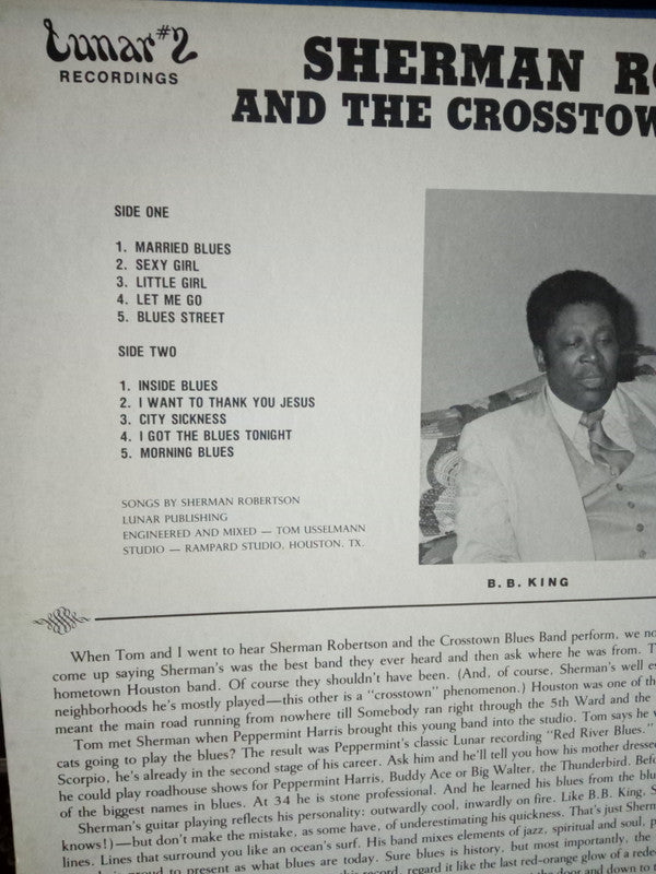 Sherman Robertson And The Crosstown Blues Band* - Married Blues - LP