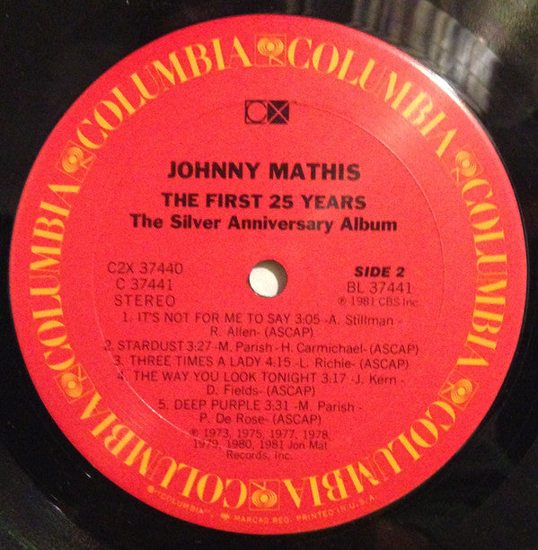 Johnny Mathis - The First 25 Years The Silver Anniversary Album