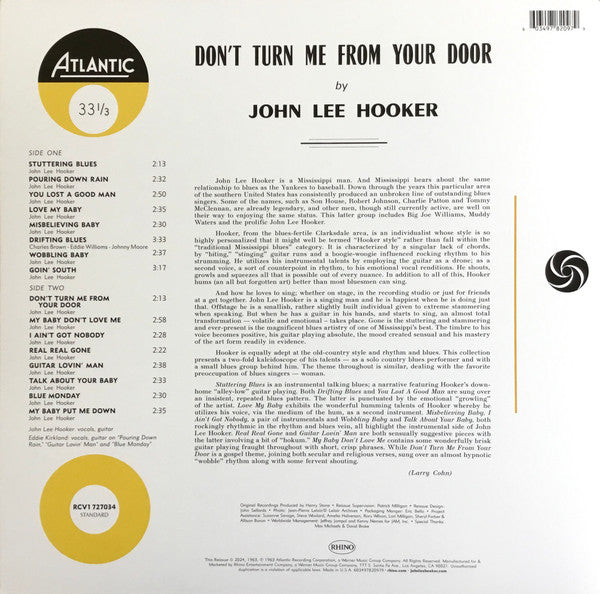John Lee Hooker - Don't Turn Me From Your Door - LP