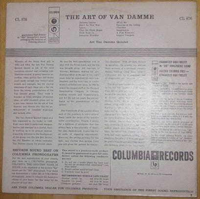 The Art Van Damme Quintet - The Art Of Van Damme - LP