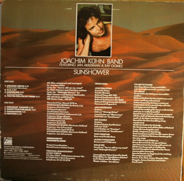Joachim Kühn Band Featuring Jan Akkerman & Ray Gomez - Sunshower - LP