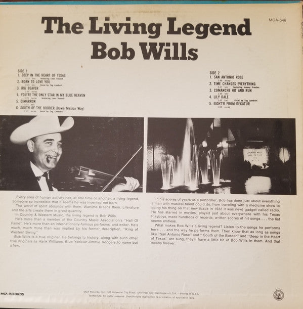 Bob Wills - The Living Legend - LP