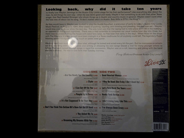 Waylon Jennings - Live From Austin, TX - LP