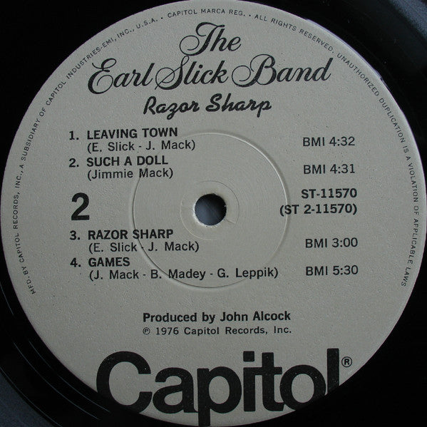 The Earl Slick Band - Razor Sharp - LP