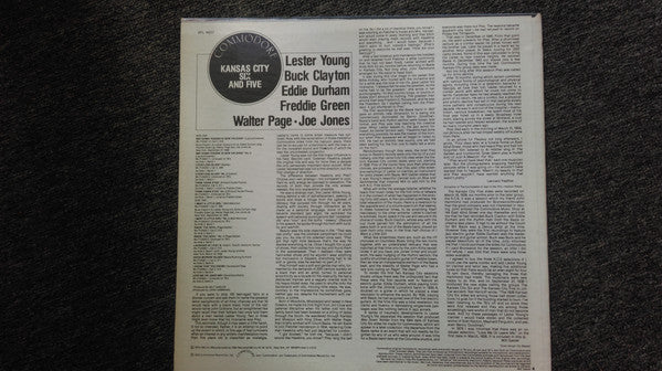 Lester Young - Kansas City Six And Five - LP