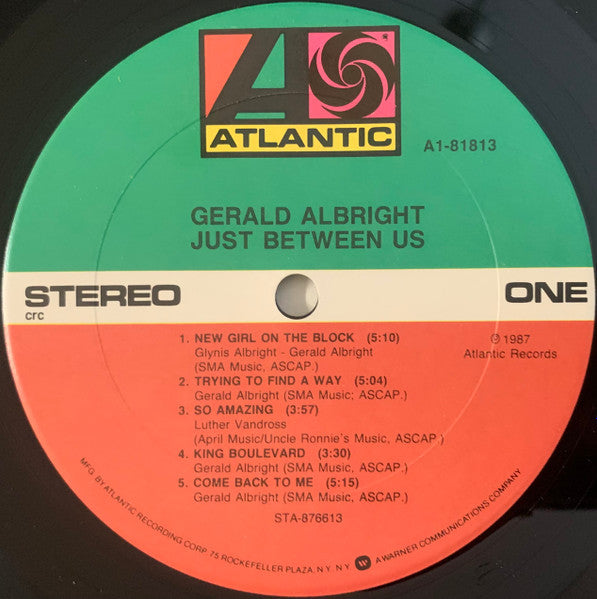 Gerald Albright - Just Between Us - LP