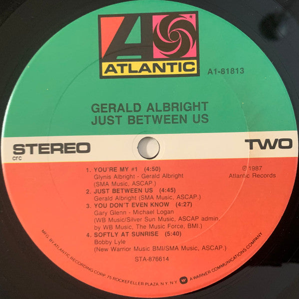 Gerald Albright - Just Between Us - LP