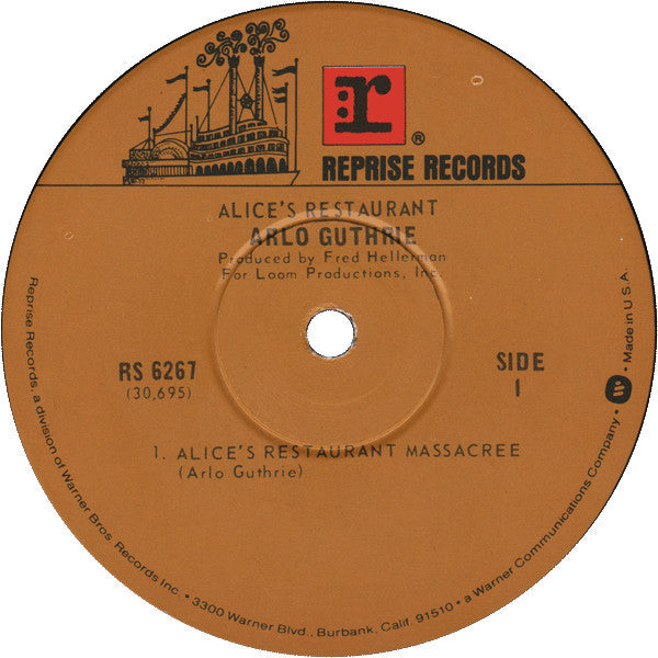 Arlo Guthrie - Alice's Restaurant - LP
