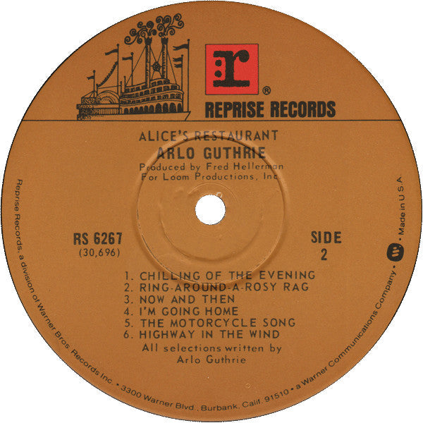 Arlo Guthrie - Alice's Restaurant - LP
