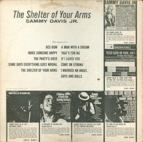 Sammy Davis Jr. - The Shelter Of  Your Arms - LP