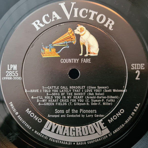 Sons Of The Pioneers* - Country Fare - LP