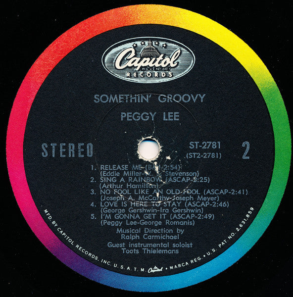 Miss Peggy Lee* - Somethin' Groovy - LP