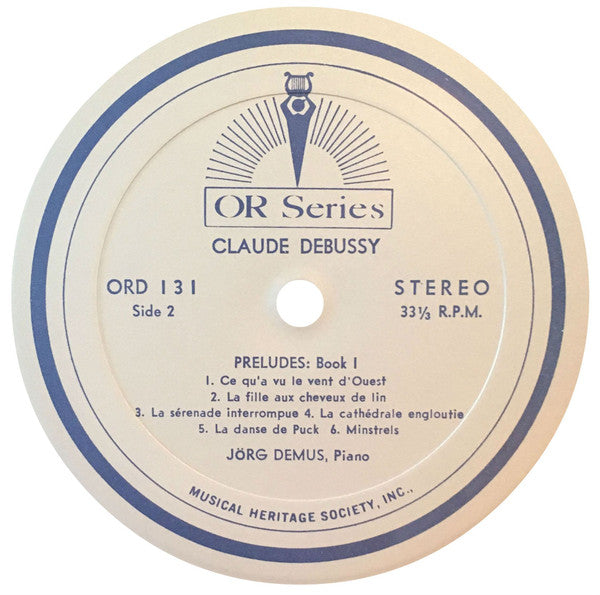 Claude Debussy, Jörg Demus - Complete Piano Music Volume I - LP