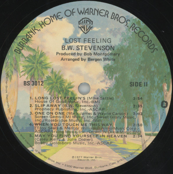 B.W. Stevenson - Lost Feeling - LP