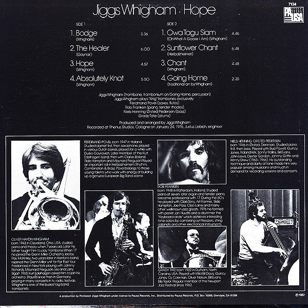 Jiggs Whigham - Hope - LP