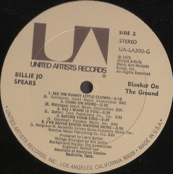 Billie Jo Spears - Blanket On The Ground - LP