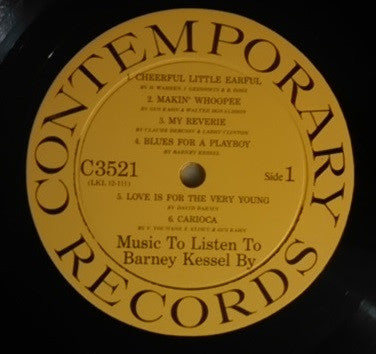 Barney Kessel - Music To Listen To Barney Kessel By - LP