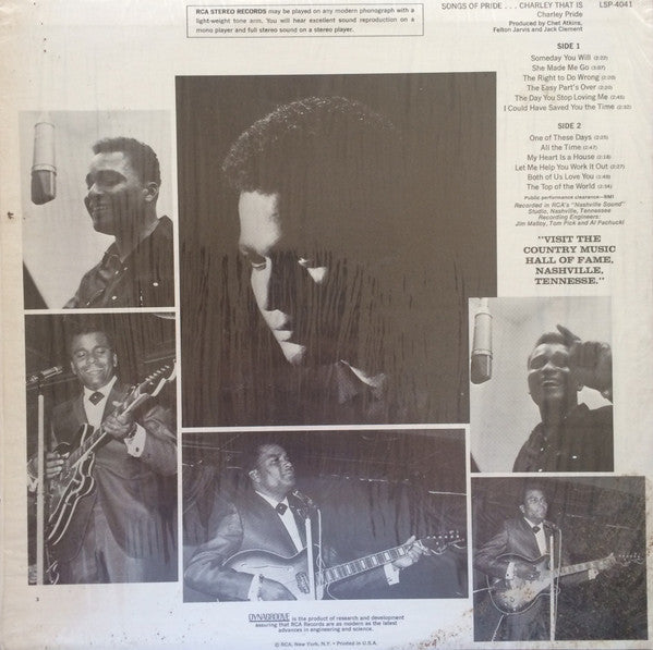 Charley Pride - Songs Of Pride...Charley That Is - LP