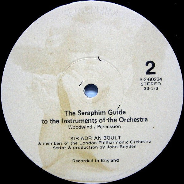 Sir Adrian Boult & Members Of The London Philharmonic Orchestra* - The Seraphim Guide To The Instruments Of The Orchestra - LP