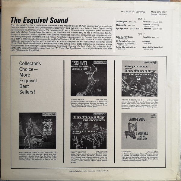 Esquivel And His Orchestra - The Best Of Esquivel - LP