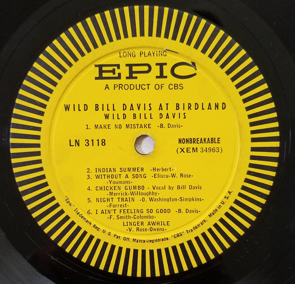 Wild Bill Davis - At Birdland - LP
