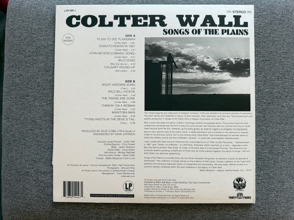 Colter Wall - Songs Of The Plains - LP