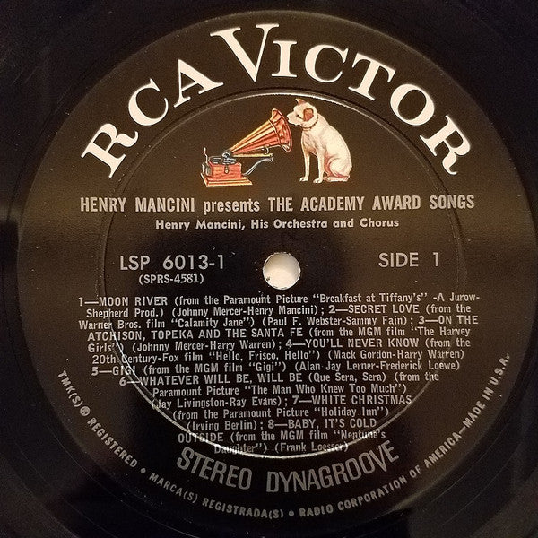 Henry Mancini And His Orchestra And Chorus - Henry Mancini Presents The Academy Award Songs