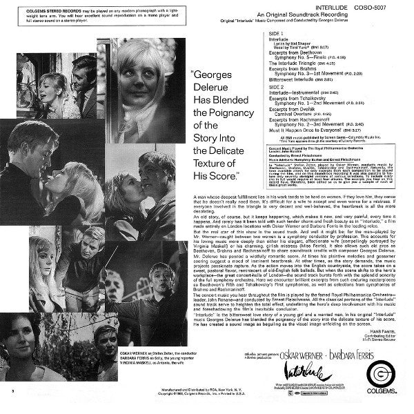Georges Delerue - Interlude (An Original Soundtrack Recording) - LP