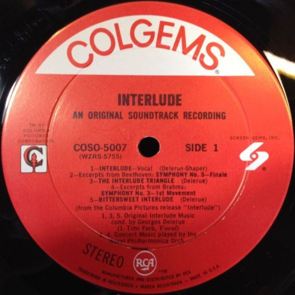 Georges Delerue - Interlude (An Original Soundtrack Recording) - LP