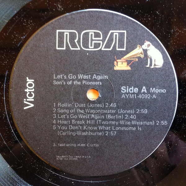 Sons Of The Pioneers* - Let's Go West Again - LP