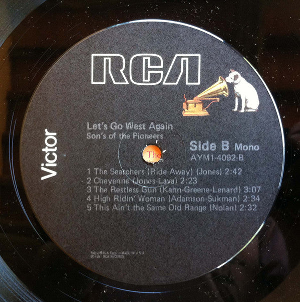 Sons Of The Pioneers* - Let's Go West Again - LP
