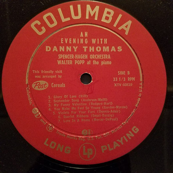Danny Thomas  - An Evening With Danny Thomas - LP
