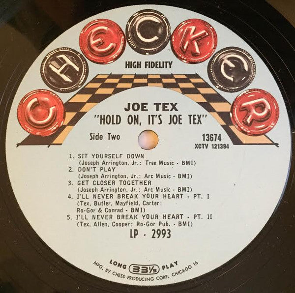 Joe Tex - Hold On! It's Joe Tex - LP