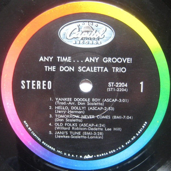 The Don Scaletta Trio - Any Time... Any Groove! - LP