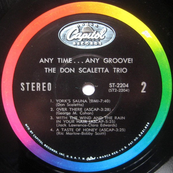 The Don Scaletta Trio - Any Time... Any Groove! - LP