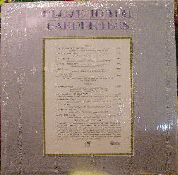 Carpenters - Close To You - LP